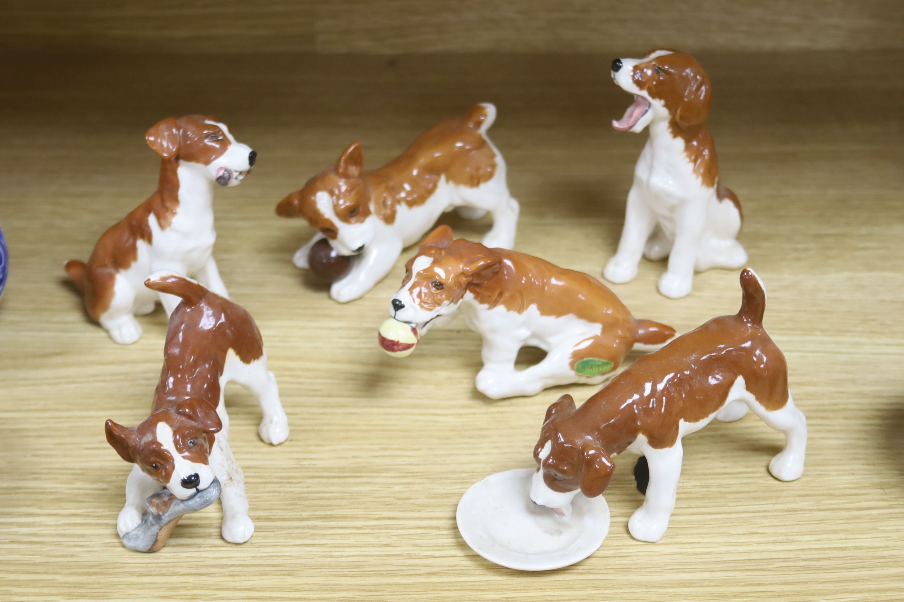 A group of Beswick dogs